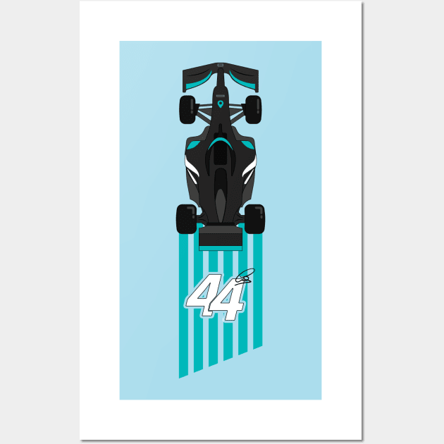 Lewis Hamilton car Wall Art by Make It Simple